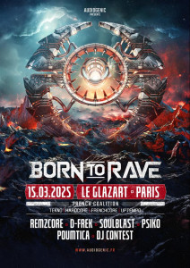 15/03/25 – BORN TO RAVE – GLAZART – PARIS – HARD MUSIC  photo