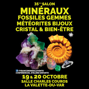 35ème Salon MinéralEvent La Valette-du-Var - Minéraux, Fossiles, Cristal & Bien- photo