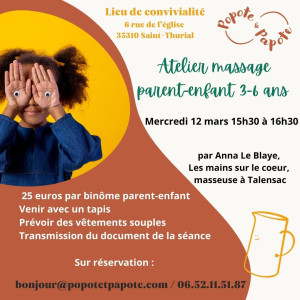 Atelier massage parent-enfant 3-6 ans photo