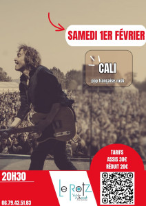 Cali en concert au Rotz photo