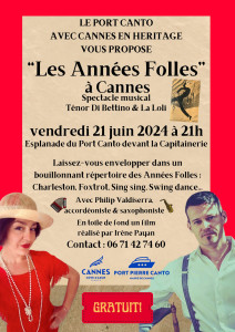 Concert Les Annees Folles à Cannes le 21 juin 2024 photo