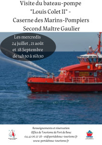 Découverte des Métiers de la Mer "Bateau-pompe Louis Colet II et Caserne des Mar photo