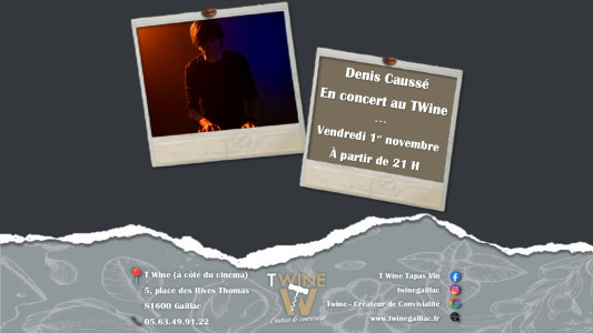 Denis Caussé en concert au T'Wine photo