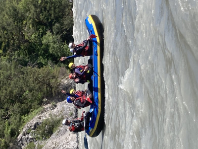 Descente de la Durance en rafting canoë ou kayak’ photo