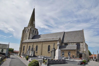 Église catholique Notre-Dame-de-la-Visitation à Sainte-Marie-Kerque et son Cimet photo
