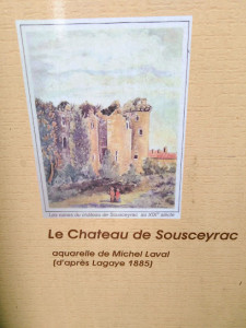 Emplacement du Château des Calmont d'Olt de Sousceyrac photo