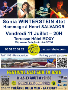 JAZZ SUR LA BAIE : concert rooftop de Sonia WINTERSTEIN Quartet photo