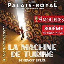 La Machine de Turing - Théâtre du Palais-Royal, Paris photo