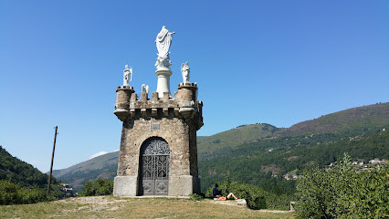 Le Rocher de la Vierge à Ax les thermes, Ariège photo