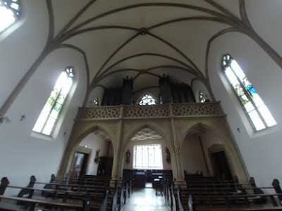 L'église Catholique De Ferrette du 13me siècle photo