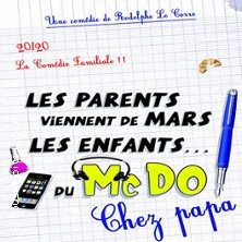 Les Parents viennent de Mars, Les Enfants Du McDo ! Chez Papa, Théâtre des Blanc photo