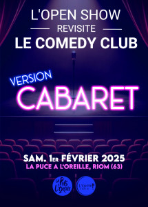 L'OPEN SHOW VERSION CABARET - LA PUCE A L'OREILLE photo