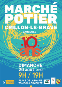 Marché potier de Crillon le Brave 2025 photo