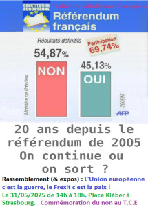 Rassemblement (& expos) : L’Europe c’est la guerre, le Frexit c’est la paix ! photo