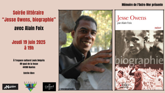 Rencontre littéraire « Jesse Owens, biographie » avec Alain Foix photo