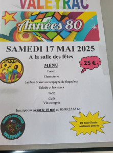 Repas année 80 photo