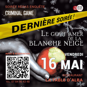 Soirée Repas/Enquête Criminal Game photo