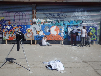 STAGE ADOS « Muséo-graff » Création de fresque avec Les Frères Barré photo