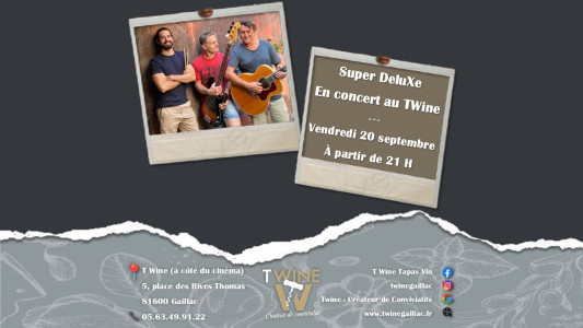 Super DeluXe en concert au T'Wine photo