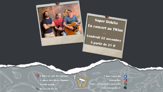 Super DeluXe en concert au T'Wine photo