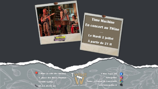 Time Machine en concert au T'Wine photo