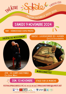 Un week-end au Théâtre Spirale – 9 & 10 Novembre // Spectacles et stage sur la m photo