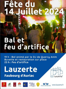 Venez fêter la fête Nationale du 14 juillet au Faubourg d'Auriac de Lauzerte photo