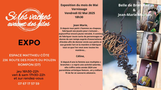 Vernissage : Belle de branches et Jean-Marie Mouton photo