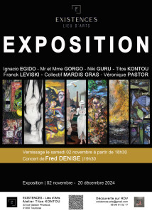 Vernissage de l'expo Existences - Concert Fred Denise photo