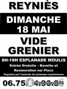 Vide grenier amicale pétanque reyniésienne photo