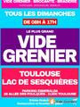 Vide grenier brocante braderie lac de sesquieres à Toulouse photo