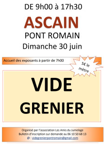 Vide grenier Pont Romain photo