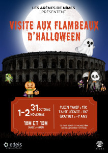 Visite aux flambeaux d'halloween photo